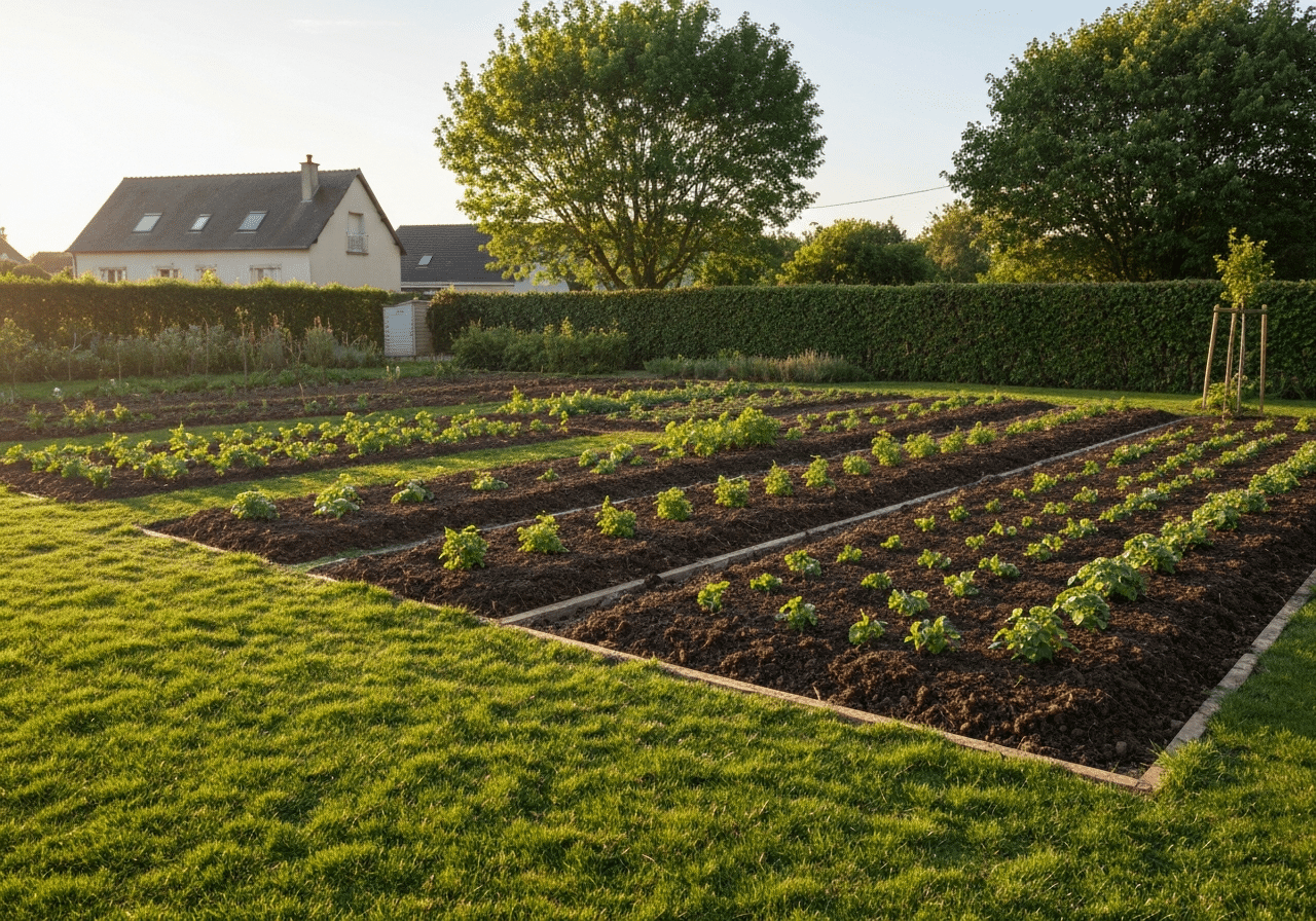 Plantes invasives au jardin : ce que la réglementation impose aux propriétaires 2 Jardin restauré après élimination des plantes invasives, espace remis en ordre