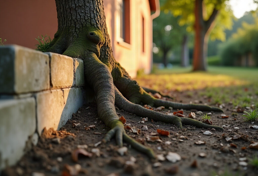 Racines d’arbres et dégâts sur la maison : fondations, canalisations, terrasses — ce que tout propriétaire doit savoir