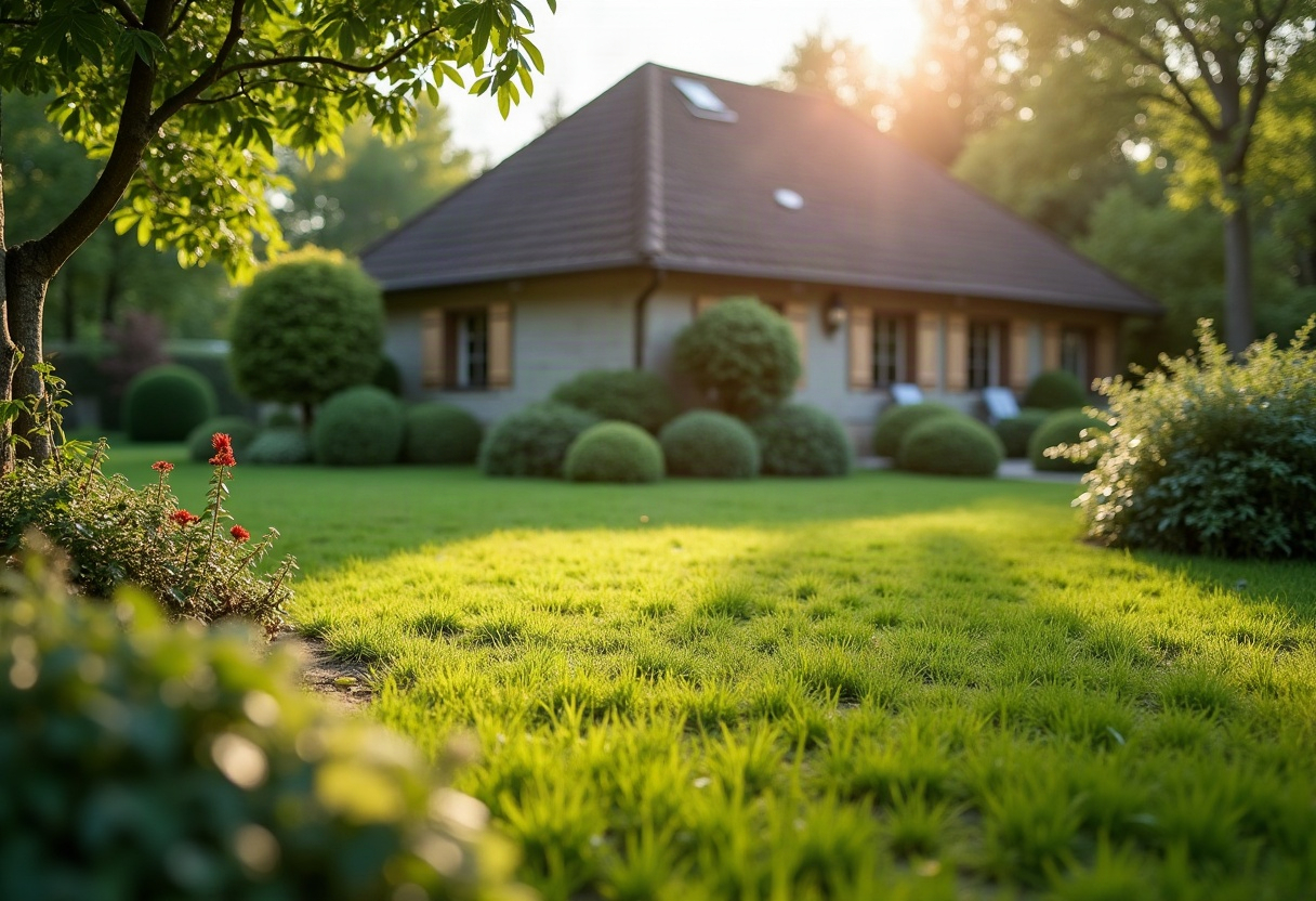Après une tempête ou une chute de branches : les bons réflexes à avoir avant d'appeler un professionnel 2 Jardin remis en ordre après dégâts de tempête, bois de coupe empilé, arbres et arbustes redressés.